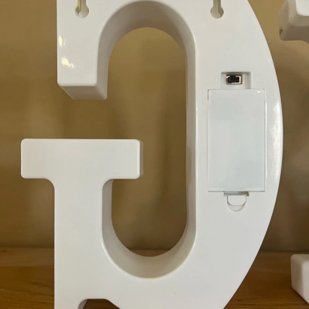 White Marquee Letter Lights - Decorative Home Party Letters
